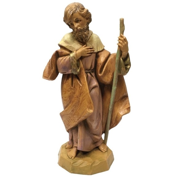 VINTAGE 90s Fontanini Nativity Figurines Holy Family Joseph Mary Baby Jesus 1991 - Picture 8 of 16